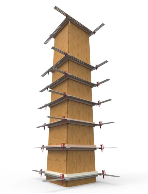 2x Column Clamp 90-Degree Links - Image 2